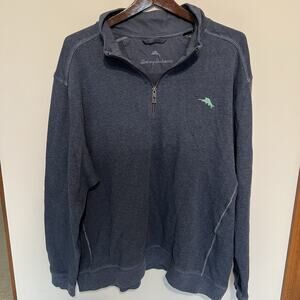 Tommy Bahama Tobago Bay Half-Zip Sweatshirt in Navy Blue XXL